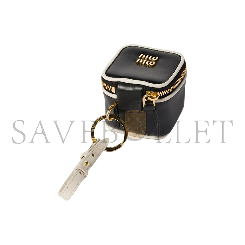 MIU MIU LEATHER KEYCHAIN CHARM 5TL527 (6*6*4cm) MIU MIU LEATHER KEYCHAIN CHARM 5TL527 (6*6*4cm)
